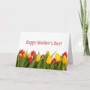 Colourful Tulips Mother's Day Card