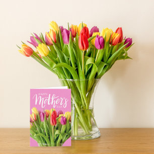 Colourful Tulips Mother's Day Thank You Card