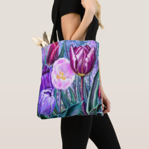 Colourful Tulips Tote Bag