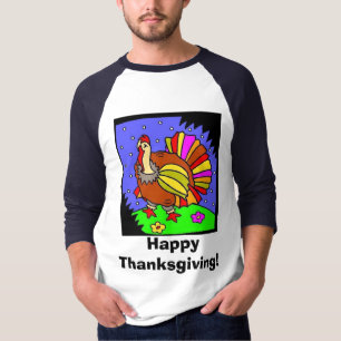 colourful turkey, Happy Thanksgiving! T-Shirt