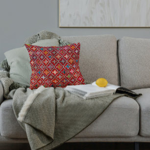 Colourful Turkish Carpet Rug Antique Kilim Cushion