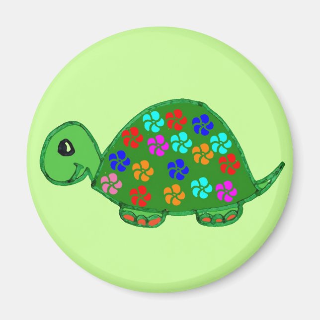 Colourful turtle magnet (Front)