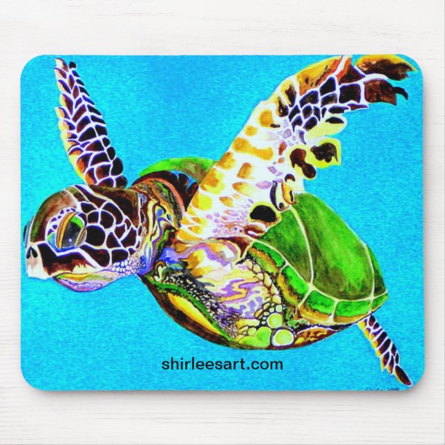 colourful turtle mousepad (Front)