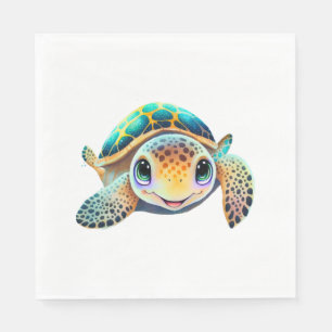 Colourful Turtle Napkin