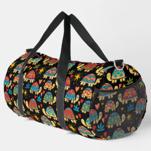 Colourful Turtles  Duffle Bag