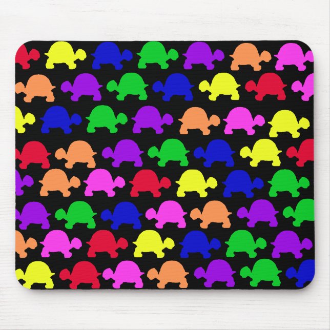 Colourful Turtles Mouse Pad (Front)