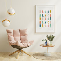 Colourful Typography Dance