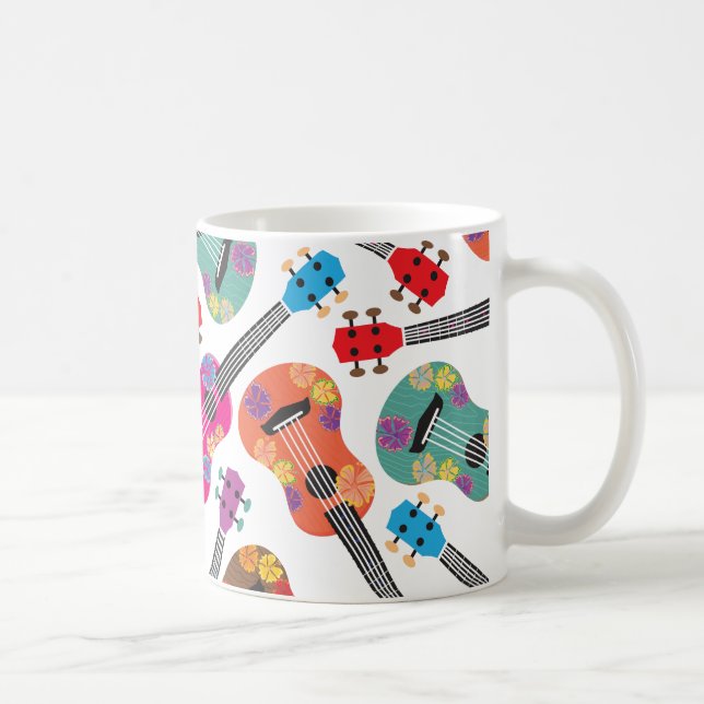 Colourful Ukeleles Coffee Mug (Right)