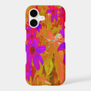 Colourful Ultra-Violet, Magenta and Red Wildflower
