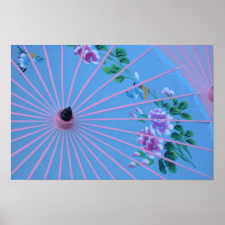 Colourful Umbrella Poster