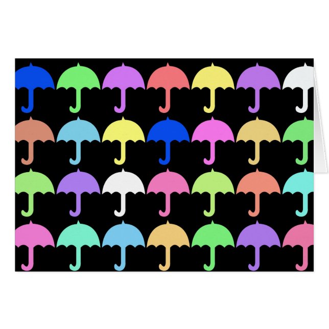 Colourful Umbrellas (Front Horizontal)