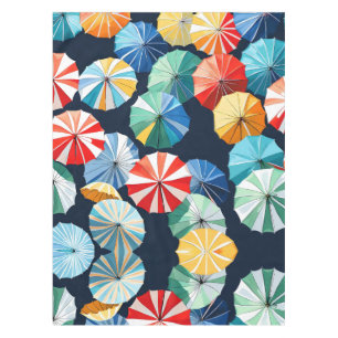 Colourful umbrellas tablecloth