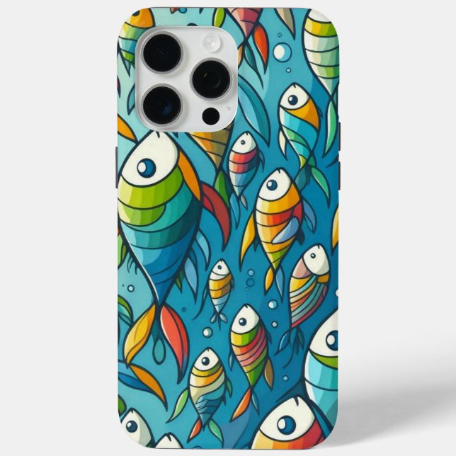 Colourful underwater fish art Case-Mate iPhone case (Back)