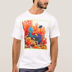Colourful Underwater Sea Life Design  T-Shirt