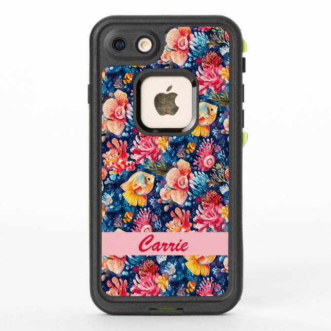 Colourful Underwater Sea Life Ocean  LifeProof iPhone Case (Back)