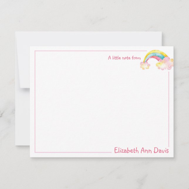 Colourful Unicorn Card (Front)