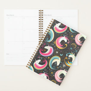 Colourful Unicorn Desk Planner Calendar 