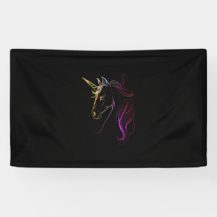 Colourful Unicorn Head Magic Tank Top Banner