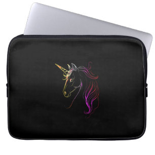 Colourful Unicorn Head Magic Tank Top Laptop Sleeve