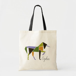 Colourful Unicorn - Modern Abstract Elegant Tote Bag