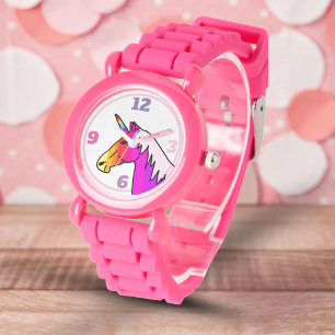 Colourful Unicorn Rainbow Girly Watch