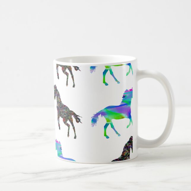 Colourful unicorns coffee mug (Right)