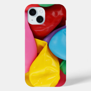 Colourful Uninflated Balloons in Pile iPhone 15 Case