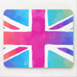 Colourful Union Jack Flag Mouse Pad