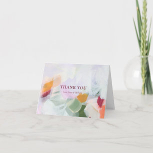 Colourful Unique Abstract Art Thank you Note Card