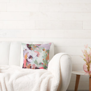 Colourful Unique Abstract Painting Original Art Cushion