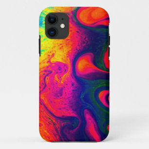 Colourful Unique Rainbow Swirl PERSONALIZE IT iPhone 11 Case