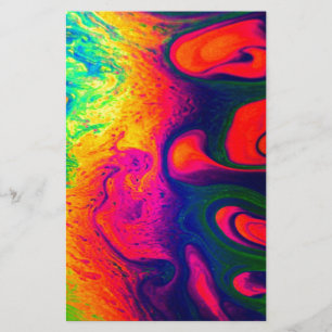 Colourful Unique Rainbow Swirl PERSONALIZE IT Stationery