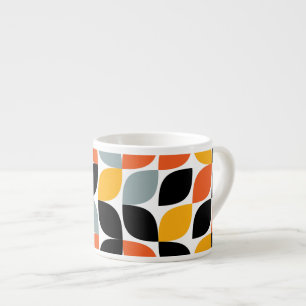 Colourful, unique, trendy, urban leaf concept espresso cup