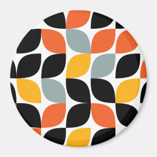 Colourful, unique, trendy, urban leaf concept magnet