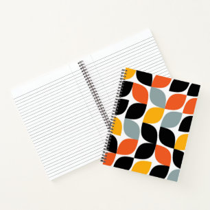 Colourful, unique, trendy, urban leaf concept notebook