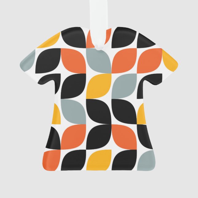 Colourful, unique, trendy, urban leaf concept ornament (Back)
