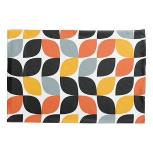 Colourful, unique, trendy, urban leaf concept pillowcase