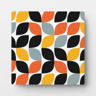 Colourful, unique, trendy, urban leaf concept plaque