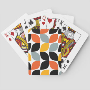 Colourful, unique, trendy, urban leaf concept playing cards