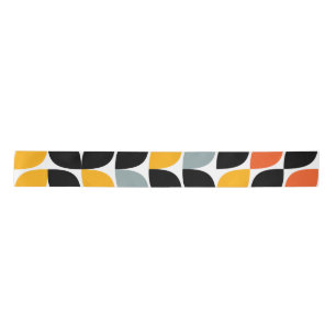 Colourful, unique, trendy, urban leaf concept satin ribbon