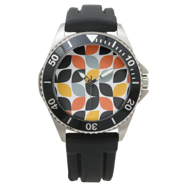 Colourful, unique, trendy, urban leaf concept watch (Front)