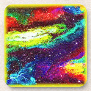 Colourful Universe Art. Buy Now Coaster