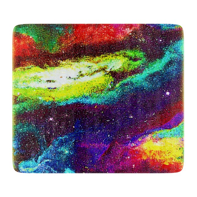 Colourful Universe Art. Buy Now Cutting Board (Front)