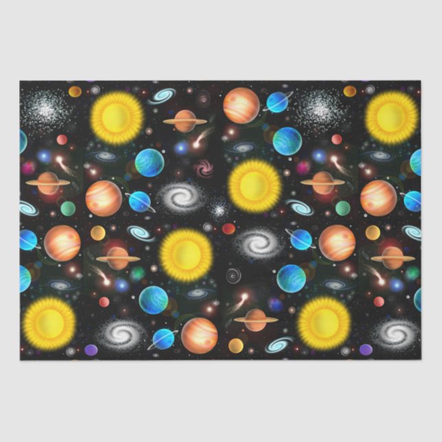 Colourful Universe Astronomy Space Tissue Paper (Front)