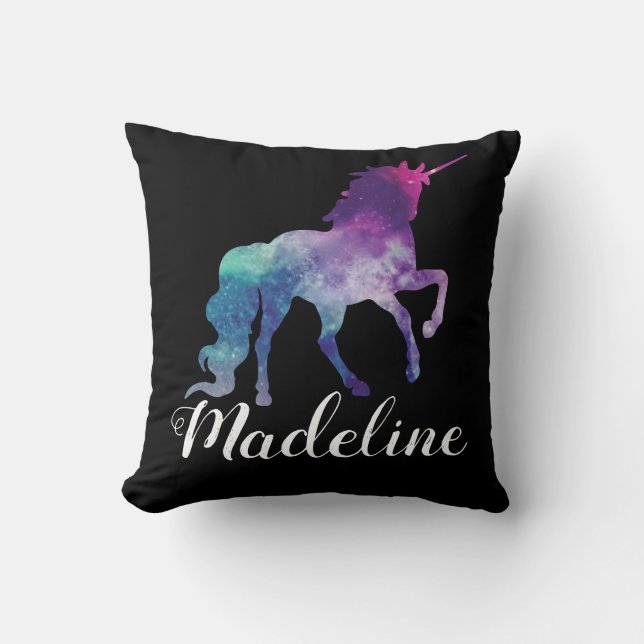 Colourful Universe Unicorn Cushion (Front)