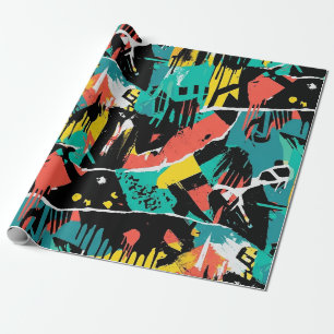Colourful Urban Graffiti Pattern (13) Wrapping Paper