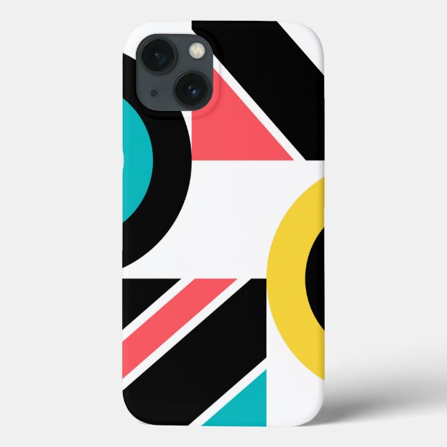 Colourful, urban, trendy, modern geometric art Case-Mate iPhone case (Back)
