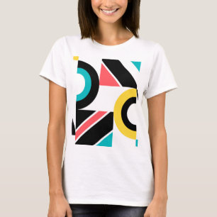 Colourful, urban, trendy, modern geometric art T-Shirt