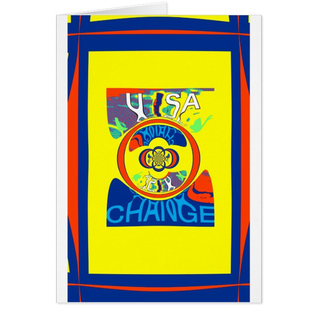 Colourful USA Change: A Festive Design (Front)