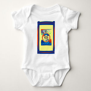 Colourful USA Change: A Festive Design Art Print Baby Bodysuit